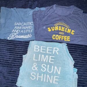 Graphic Tank Top Set with Fun Slogans